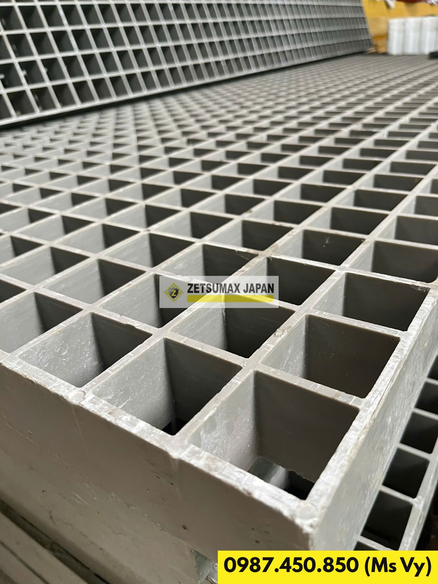 Sàn thao tác kháng hóa chất FRP Composite cao 50mm